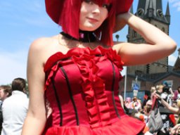 lady in red
